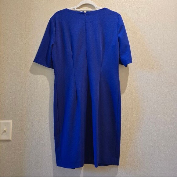 ANTONIO MELANI Royal Blue Midi Dress Sz 12 - Picture 3 of 3